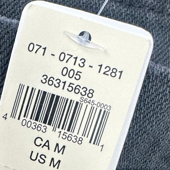 Aerie Women's Wide Leg Smoked Overalls Raw Edge Hem Charcoal Gray Size M NWT - Picture 9 of 11